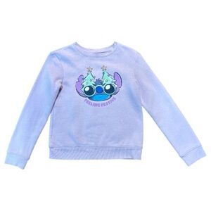 Girls Disney's Lilo & Stitch Fleece Crewneck Pullover Size 10 Jumping Beans